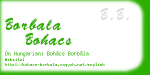 borbala bohacs business card
